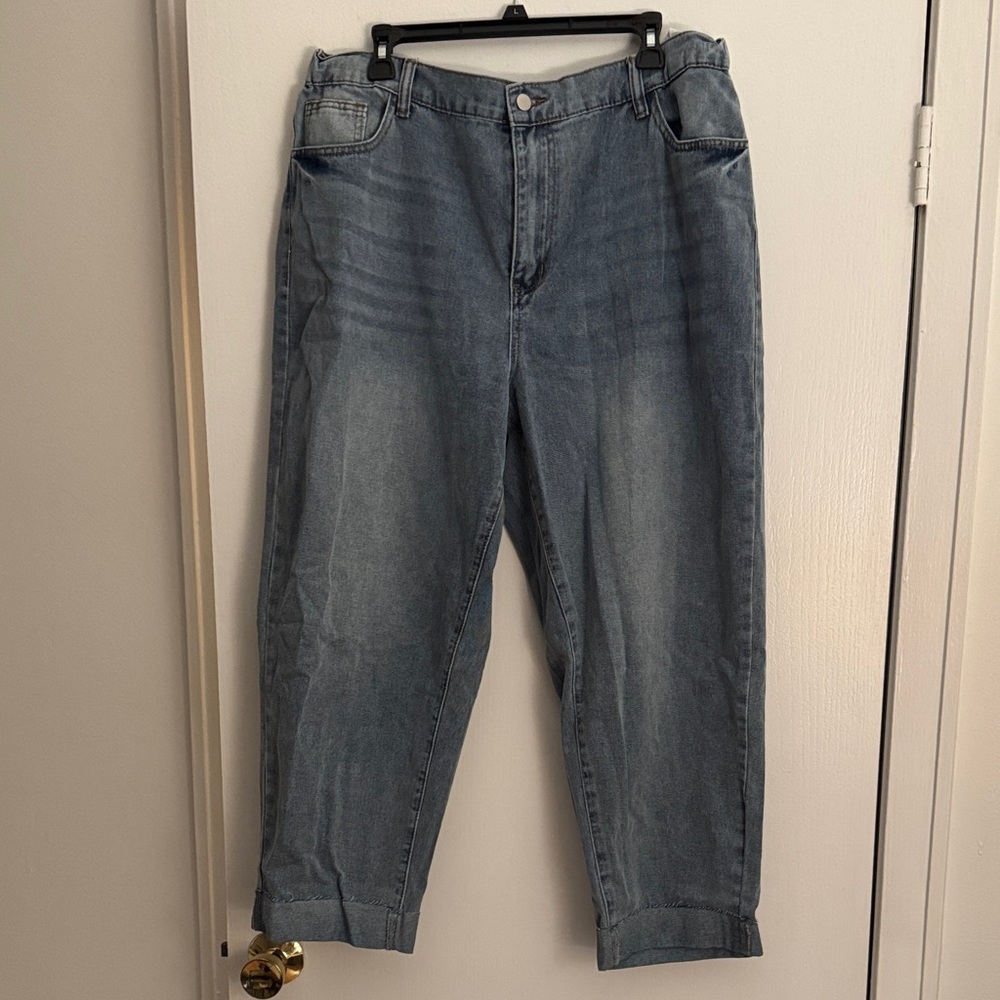 SHEIN Blue Boyfriend Jeans